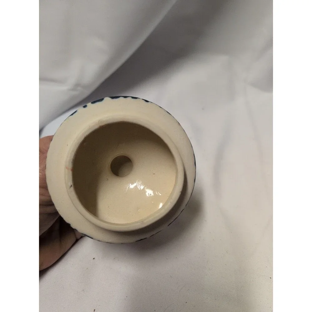 Vintage Spongeware Floral Canister World Bazaar Inc Made In China Vintage